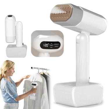 Imagem de Dobrável vaporizador de roupas, 5 níveis de vapor, passagem a seco, reservatório de água de 330 ml, visor LED, desligamento automático sem operação, cabo de alimentação de 2 m ferro a vaporde(220V)
