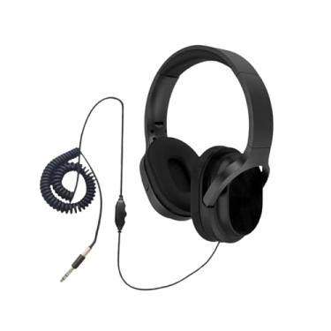 Imagem de KiBcsLic Fone de ouvido com detector de metais, cabo de mola profissional prático, leve, com fio, portátil, para áreas externas, sobre a orelha, Style a