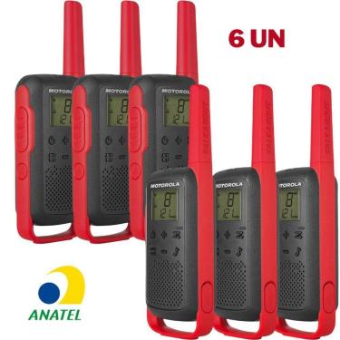 Imagem de Kit 6x Rádio Comunicador Motorola T210br 32km Ht Talkabout
