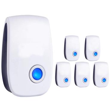 Imagem de Repelente ultrassônico de insetos e pragas, repelente ultrassônico de ratos para, baratas, aranhas, formigas, mosquitos, controle de pragas para casa, garagem, trailer, hotel, pacote