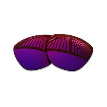 Imagem de MYCOURAG Lentes de reposição polarizadas com proteção UV para óculos de sol Ray-Ban RW4014 Skyler (Gen 2) 52 mm - Midnight Sun espelhado revestido polarizado