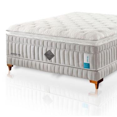 Imagem de Colchão De Látex Híbrido Qgel Com Cobre Box Solteiro 88x188cm