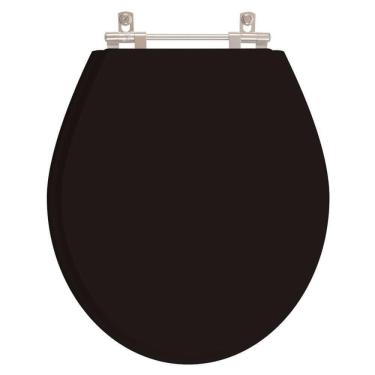 Imagem de Assento Sanitário Angra Preto Para Vaso Ideal Standard