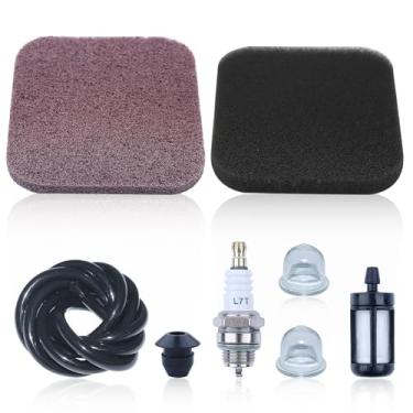Imagem de AUMEL 4137 124 1500 Air Fuel Pre Filter Mangueira de fixação de argolas Kit de reparo para Stihl FC75 FC85 FS75 FS80 FS85 HS75 HS80 BG75 FS85R HL75K HS85 Aparadores de peça com plugue de ignição de lâmpada de iniciador.