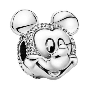 Imagem de Charm De Prata Esterlina 925 Da Disney Para Pulseira Mickey Minnie, Be