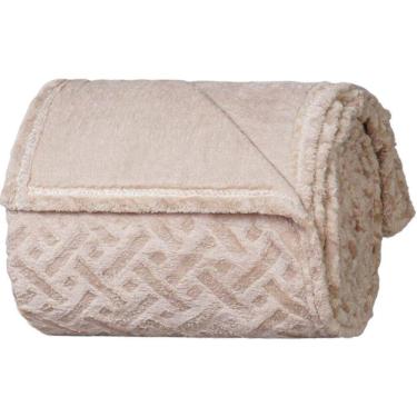 Imagem de Manta Casal Brushed New Microfibra Flannel 100% Poliéster 180x230 Linho