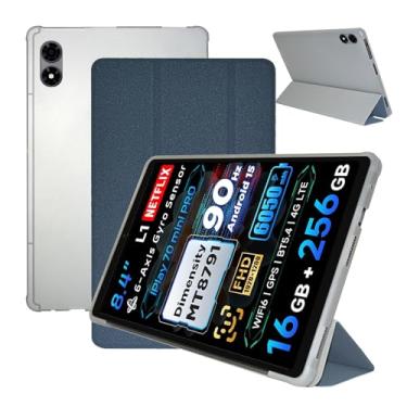 Imagem de Capa para ALLDOCUBE iPlay 70 Mini Pro, capa para tablet KONXISA com material de poliuretano premium, função de suporte dobrável, capa antiarranhões e proteção total para tablet, capas protetoras leves