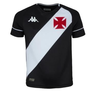 Imagem de Camisa Vasco Kombat I Player Home 2020 I Kappa  - Infantil Preta-Unissex
