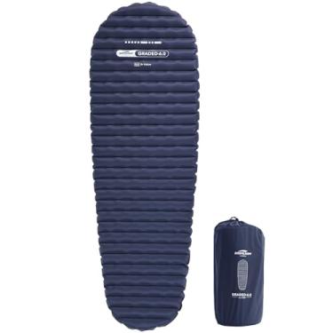 Imagem de Soomloom Almofada de ar para acampamento classificada 6.0 alto valor R 6 isolamento calor conforto compacto leve tapete de ar saco de bomba incluído mochila escalada ao ar livre carro acampamento