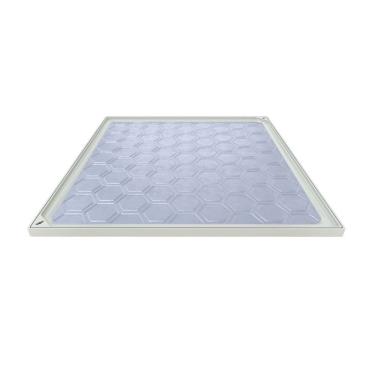 Imagem de Tampão Simples Com Rebaixo Passagem Inspeção Bege 80x80cm