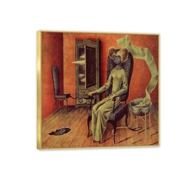Imagem de Remedios Varo Pintura em tela Mimetismo Poster Remedios Varo Decoração de casa Surrealismo Imagem de arte de parede para sala de estar quarto banheiro decoração de parede 30x30 cm (30.5x30.5 cm