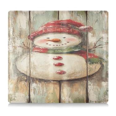 Imagem de CEBUGI Porta-luvas vintage de boneco de neve e porta-luvas para organizador de documentos, 12,5 cm x 24 cm