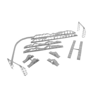 Imagem de JunZheHub Ponte RC para Crawler, Simulação de Pista de Obstáculos, Declive Íngreme, Material PP, Adequada para Competição em Pista de Carros RC, Estilo D