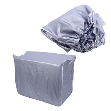 Imagem de HURRISE Cobertura Isolada Impermeável do Condicionador de Ar para Unidades Exteriores da c.a., Protetor Resistente da c.a. do Inverno para Unidades Exteriores para a Casa 3 Tamanhos (2 horas)