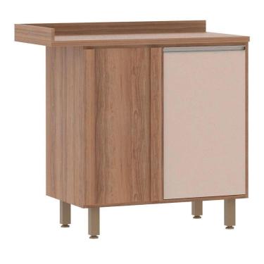 Imagem de Balcão Cozinha 95Cm Canto Reto 1 Porta Connect Lari Luciane Móveis