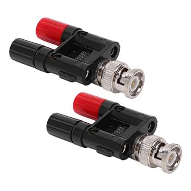 Imagem de aqxreight 2 Peças Bnc Macho para 4mm Banana Fêmea Soquete de Ligação Post Rf Coaxial Divisor Adaptador Conector Também Ser Plugue de 2mm Ba Bnc para Ligação Postbnc Banana Adaptadorbnc para de