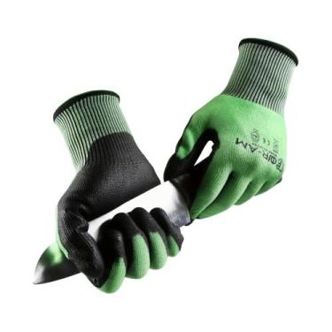 Imagem de Luvas De Nitrilo Revestidas Com Espuma, Resistentes a Cortes Nível 5, 