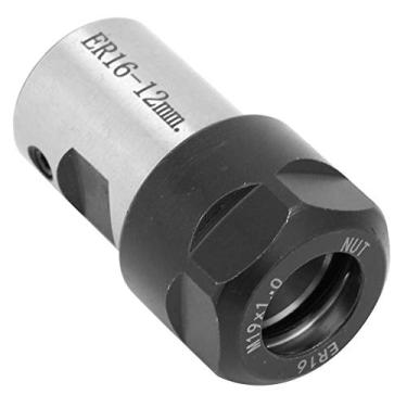Imagem de Generic Suporte de Mandril de Bloco de Pinça Er16 para Barra de Ferramentas de Fixação de Eixo de Motor, Rosca Espiral, Desempenho Estável, para Tornos e Máquinas de Perfuração (12mm)