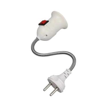 Imagem de Suporte De Lâmpada Rotativo E27 Com Interruptor, Base Para Lâmpada De 