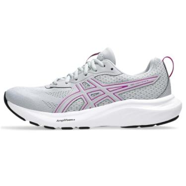 Imagem de ASICS Tênis de corrida feminino Gel-Contend 9, Piedmont Cinza/Roxo Spectrum, 6 Wide