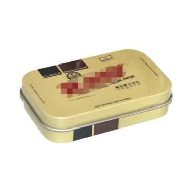 Imagem de Caixa De Armazenamento De Metal Para Tabaco, Estojo De Lata Para Cigar