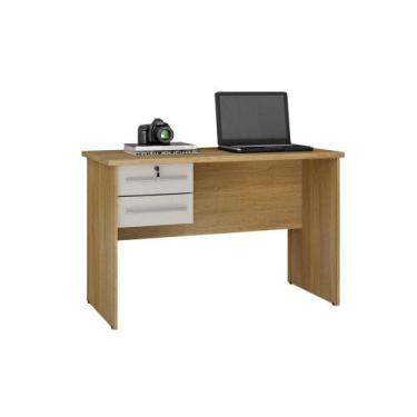 Imagem de Mesa Computador Valdemoveis Byte Cinamomo Off White - VALDEMÓVEIS