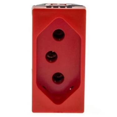Imagem de Modulo Tomada 10A Pial Plus+ Legrand Vermelho 615039VM