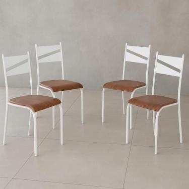 Imagem de Kit 4 Cadeiras de Jantar Varanda Cozinha Sala de Estar Epoxi 543.new -