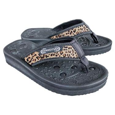 Imagem de Chinelo Dedo Magnético Feminino Onça Ortopédico Infravermelho Má Circu