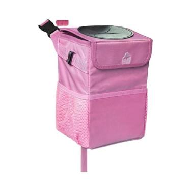 Imagem de Lixeira De Carro Dobrável E À Prova De Vazamentos Com Tampa, Organizad