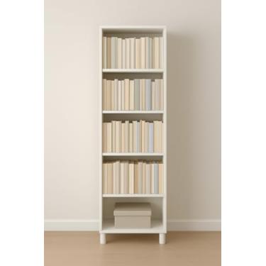Imagem de Estante Multiuso Livreiro 155cm 4 Prateleiras MDF Branco