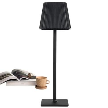 Imagem de Abajur de mesa sem fio, abajur LED sem fio,Luz de mesa com bateria de toque 3 cores ajustáveis ​​ | Candeeiro de mesa recarregável sem fio, bateria recarregável de 2000mAh para sala de estar, sala de