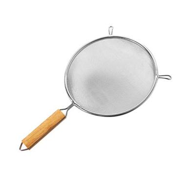 Imagem de Peneira de malha fina peneira peneiras de aço inoxidável com alça longa para peneirar farinha macarrão gelo açúcar café chá