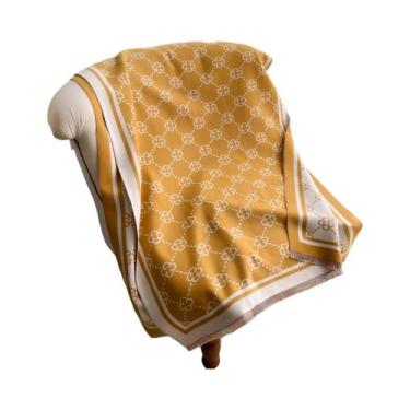 Imagem de Elegante Xale De Imitação De Cashmere Com Padrão Jacquard, Cachecol Qu