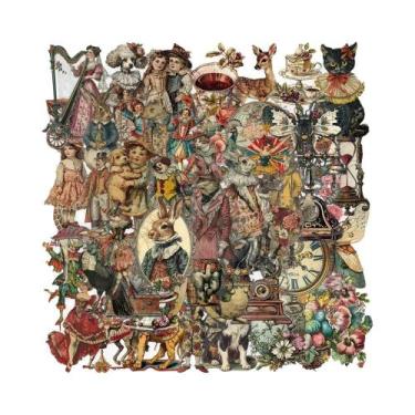 Imagem de Adesivos Da Era Vitoriana 30 50PCS Decoração Retro Britânica Para Tele