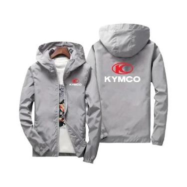 Imagem de Jaqueta Masculina Preta Slim Fit Com Zíper Casual Moda Outono Inverno 