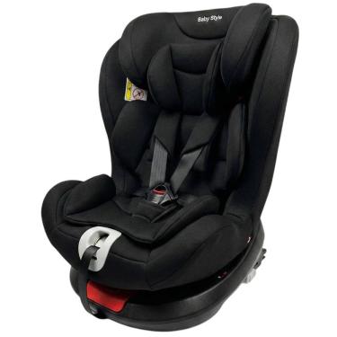 Imagem de Cadeira Auto Bebê 0 A 36kg Isofix Rotação 360 Graus Preta Cadeirinha Carro Giratória Grupos 0 1 2 3 Tecido Confortável