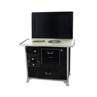 Imagem de Fogão A Lenha 1 Preto Gabinete c/Tampa 1gdtpr Met. Venâncio