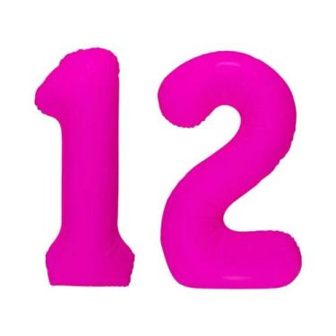 Imagem de Balão Digital Brilhante Vermelho Rosa Para Decoração De Festa De Anive