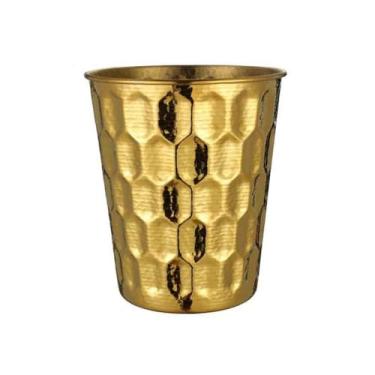 Imagem de Balde de gelo de festa doméstico aço inoxidável champanhe cerveja vinho refrigeração grande capacidade grão bebida banheira (ouro)