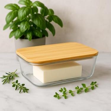 Imagem de Pote Hermetico Retangular Bambu 370ml Vista Home