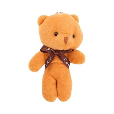 Imagem de Chaveiro De Pelúcia Urso Teddy Com Gravata Borboleta Mini Colorida De 