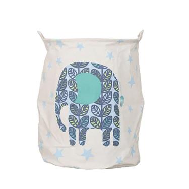 Imagem de Cesto Multiuso Organizador De Brinquedos Elefante 40X50