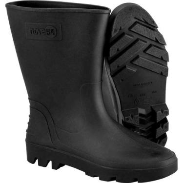 Imagem de Bota de PVC Preta, Cano Médio, sem Forro, 38, Nove54 OstenVonder