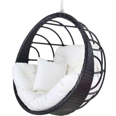 Imagem de Balanço Ninho Suspenso Hungria Tabaco E Courino Náutico Bco