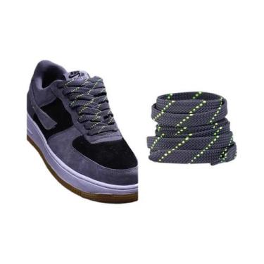 Imagem de Cadarços Elásticos De Cores Mistas Para Tênis AF1 AJ 100 120 140CM Cad