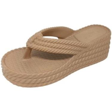 Imagem de Tamanco Feminino Anabela Conforto Elegância Brizza Arezzo-Feminino