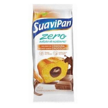 Imagem de Bolinho zero cenoura c recheio de chocolate 12x40gr Suvipan - Suavipan