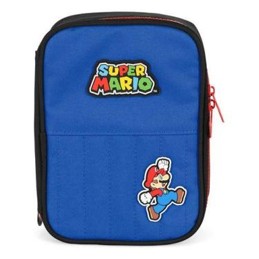 Imagem de Estojo 100 Pens Grande Escolar Juvenil Original Super Mario - - Luxcel
