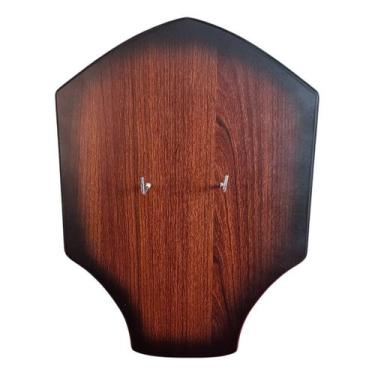 Imagem de Suporte Expositor De Parede Marrom Para Espada Madeira Mdf - TENDA MED